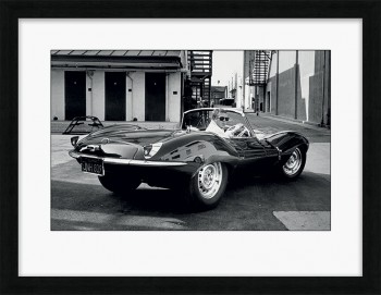 Steve McQueen Jaguar - Framed print